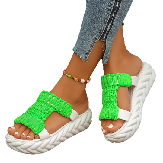 Damen Bequeme Kork-Sandalen mit innovativem Design und rutschfester Sohle EB