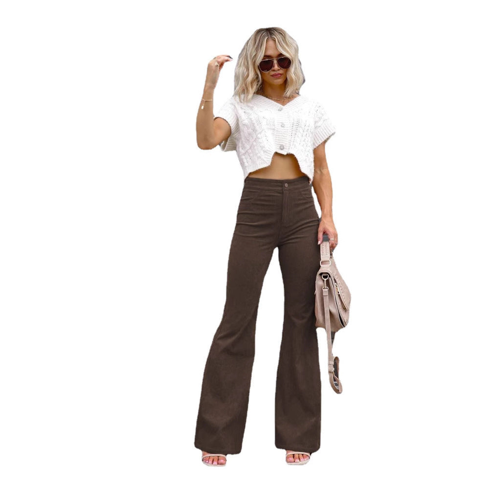 Damen Flared Jeans mit hohem Bund und tailliertem Schnitt EB