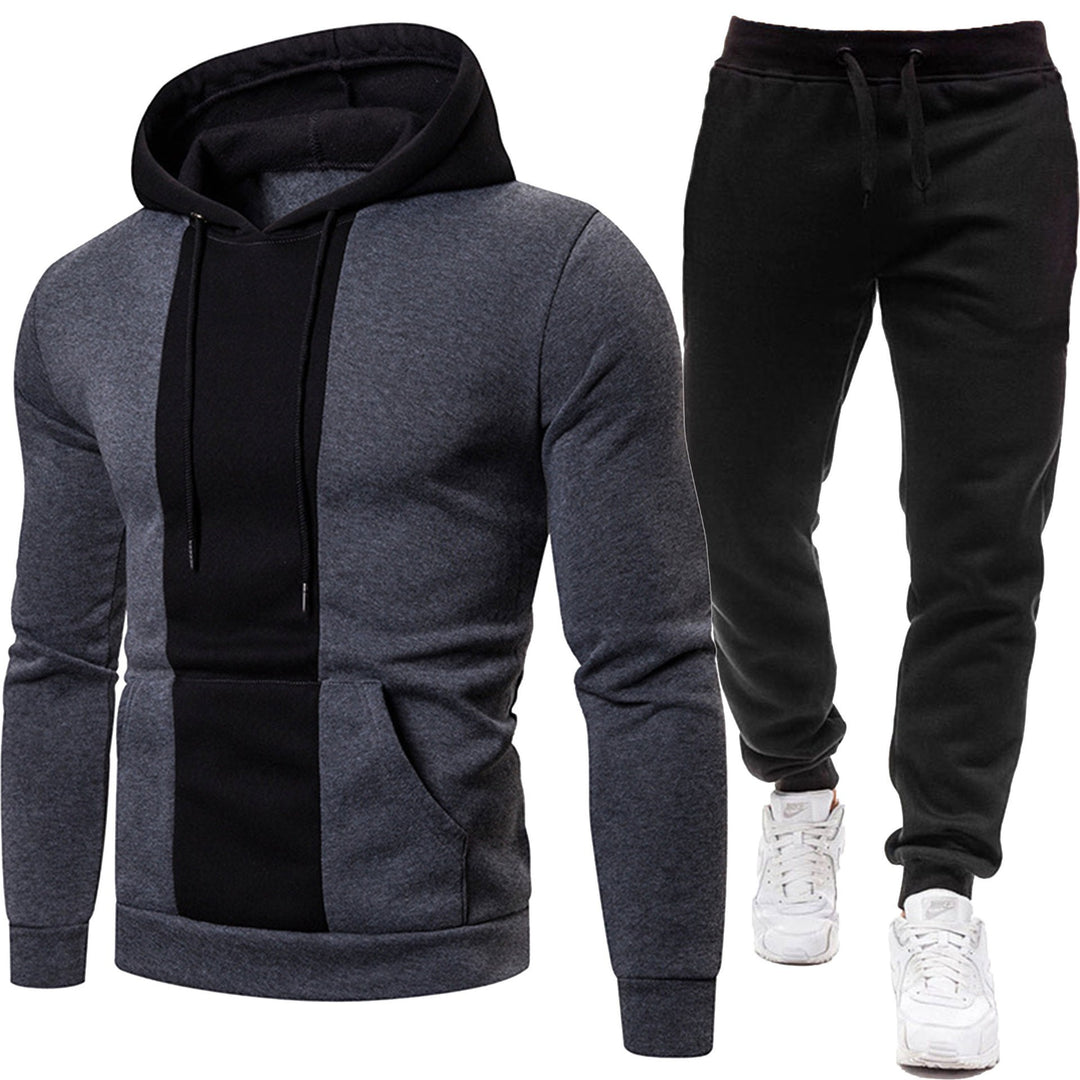 Herren Sportliche Kapuzenjacke und Jogginghose EB