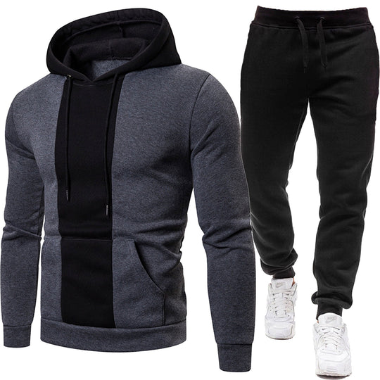 Herren Sportliche Kapuzenjacke und Jogginghose EB