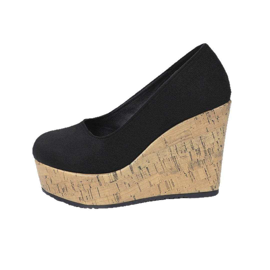Damen Wedge-Pumps mit zeitgemäßem Kork-Design EB