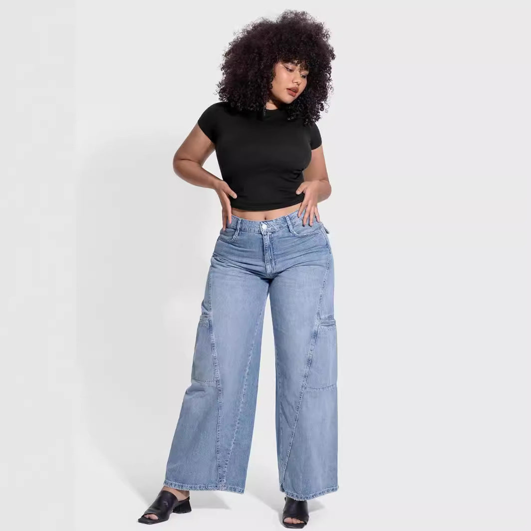Damen Figurbetontes T-Shirt EB