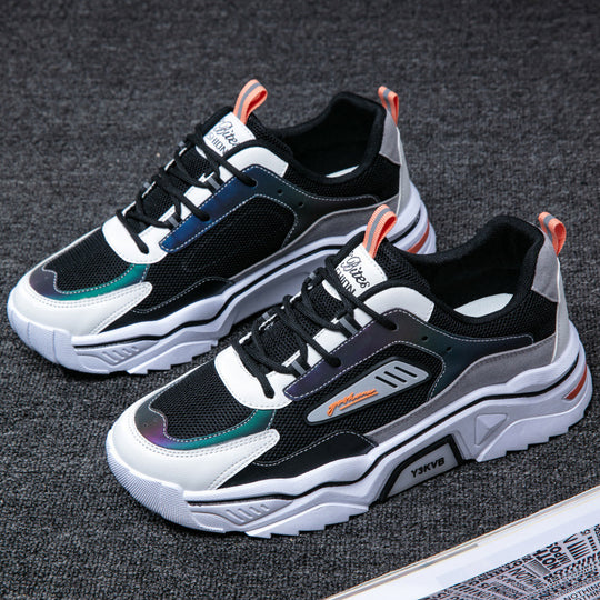 Damen Sportliche Lauf-Sneaker mit stabiler Sohle und atmungsaktiver Netzstruktur EB