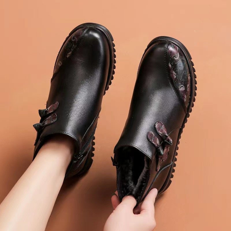 Damen Elegante Stiefeletten mit modischem Schnürdesign und wärmendem Innenfutter EB