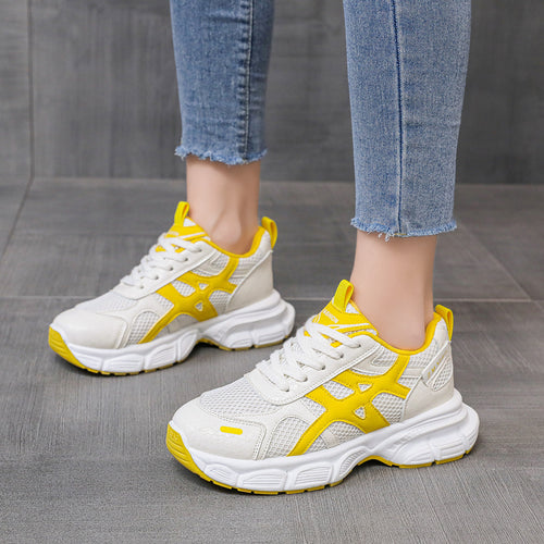 Damen Laufsohlen Sneakers mit atmungsaktivem Obermaterial EB