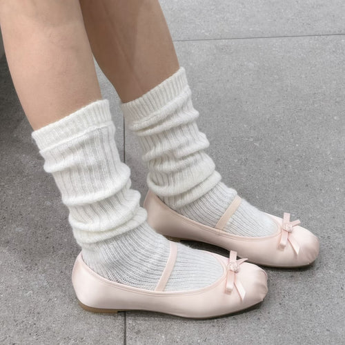 Damen Ballerinas mit dekorativem Schleifen-Design EB