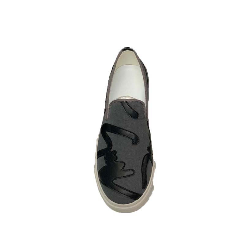 Damen Slip-On Sneakers mit auffälligem Design und rutschfester Laufsohle EB