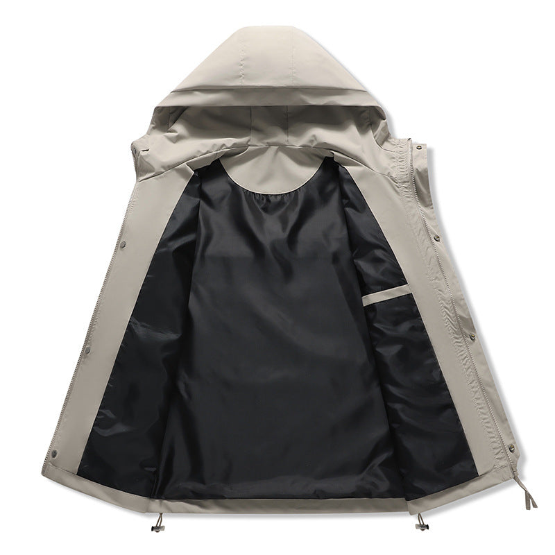 Damen technische Outdoor-Jacke mit verstellbarem Kapuzendesign und praktischen Taschen EB