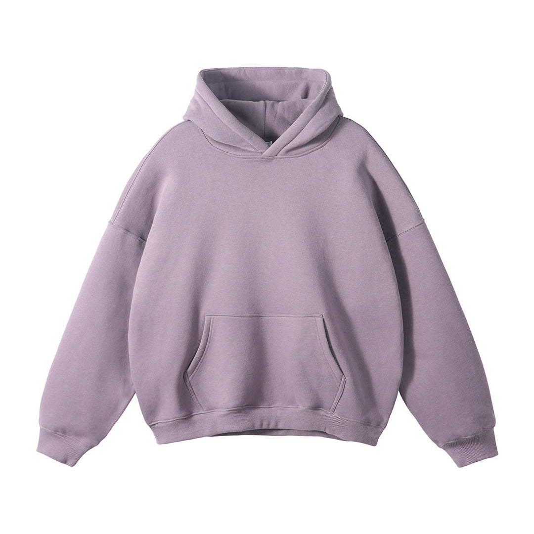 Unisex weit geschnittener Kapuzenpullover aus Bio-Baumwolle mit Kängurutasche EB