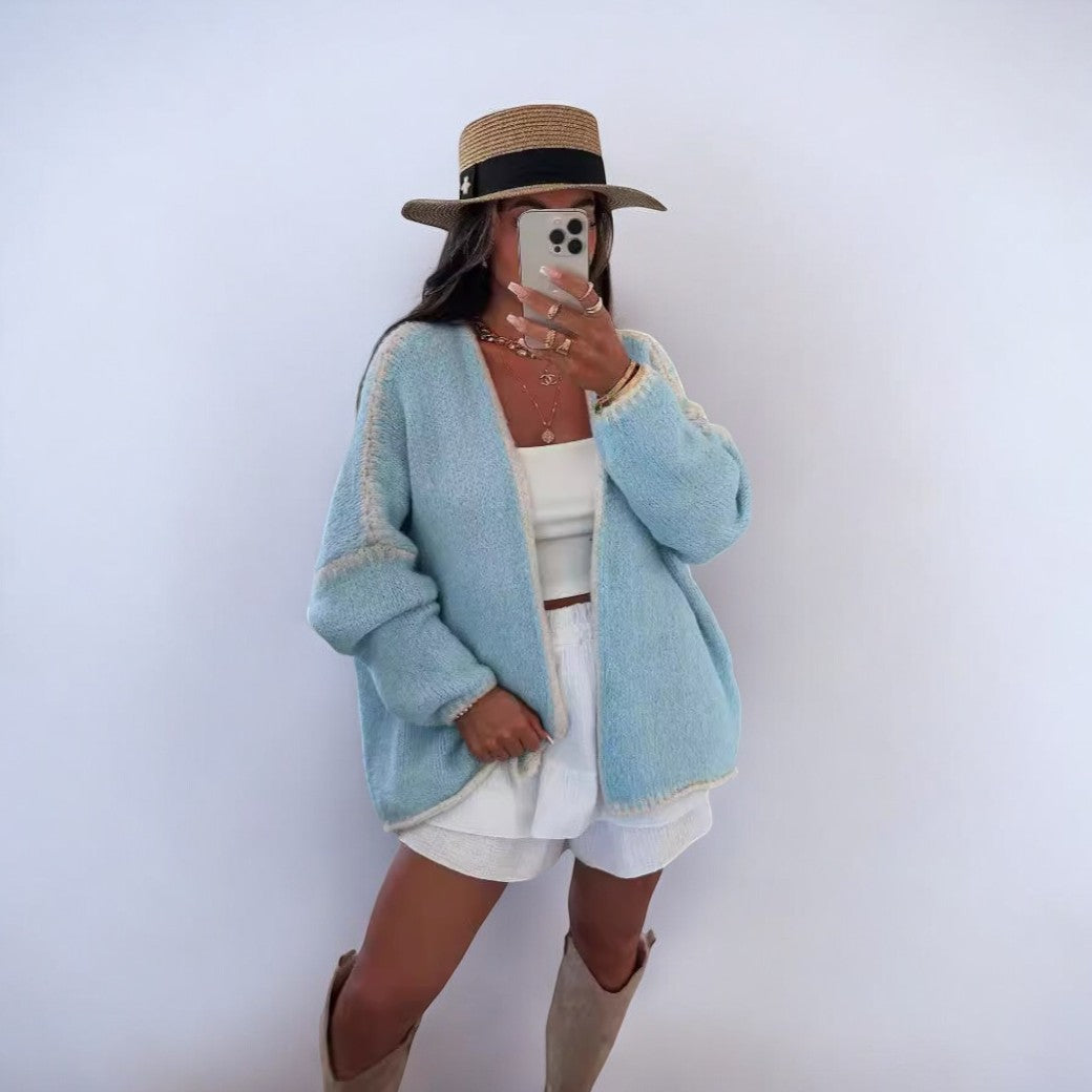 EB | Elegante Strickjacke Im Overgröße Stil