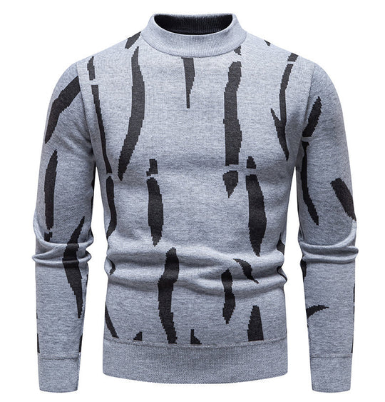 Herren modischer Pullover mit grafischem Muster EB