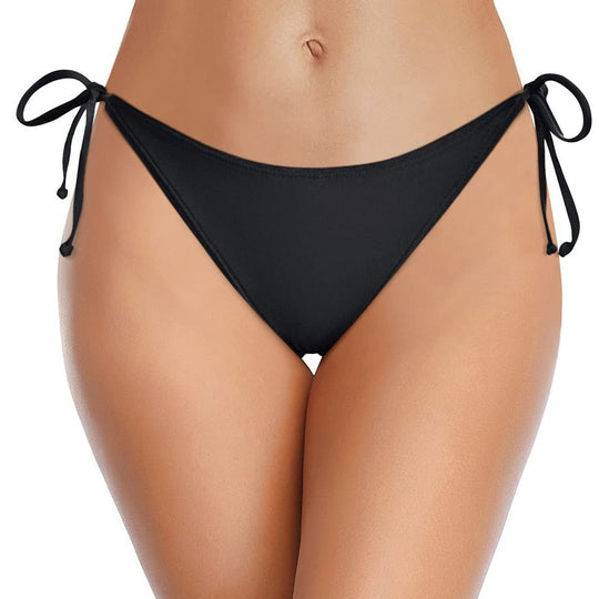 Damen Hochgeschnittenes Bikini-Höschen mit seitlichen Bindebändern EB