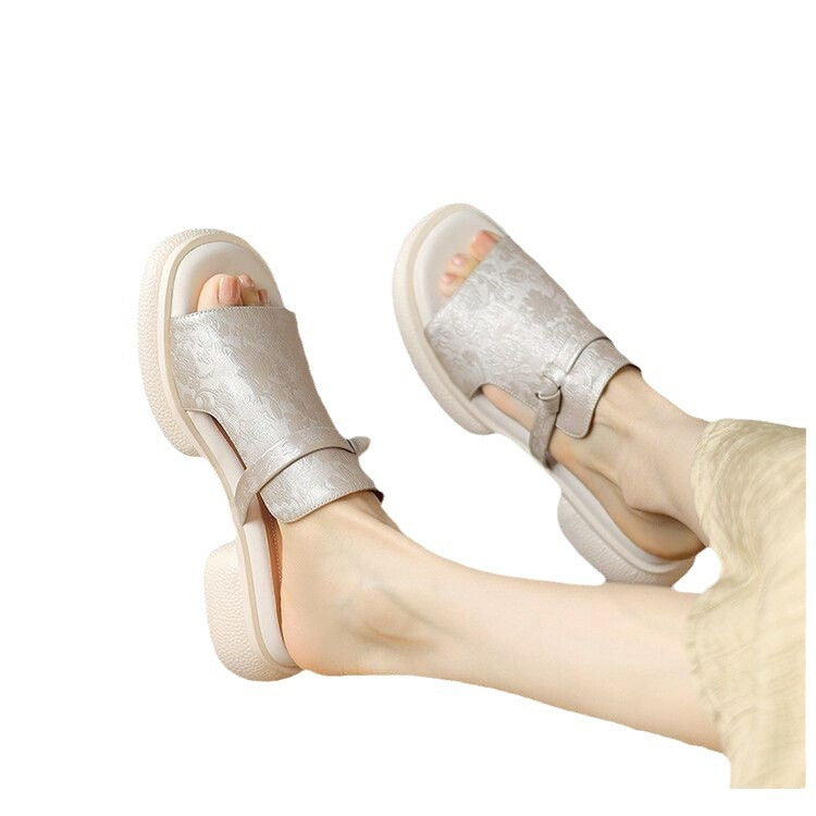 Damen Komfortable und stilvolle Sandalen mit anatomisch geformtem Fußbett EB