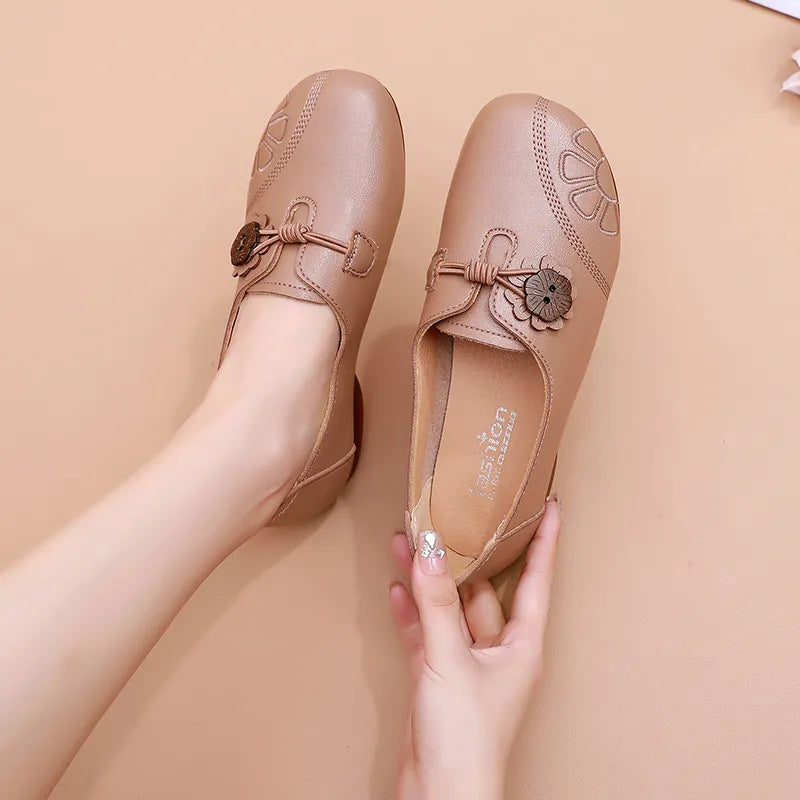 Damen Komfortable Ballerinas mit dekorativem Knotendesign EB