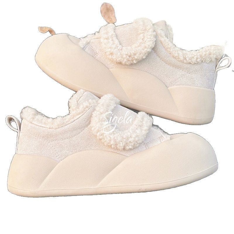 Damen Bequeme und stylische Sneaker mit Veloursleder-Details EB