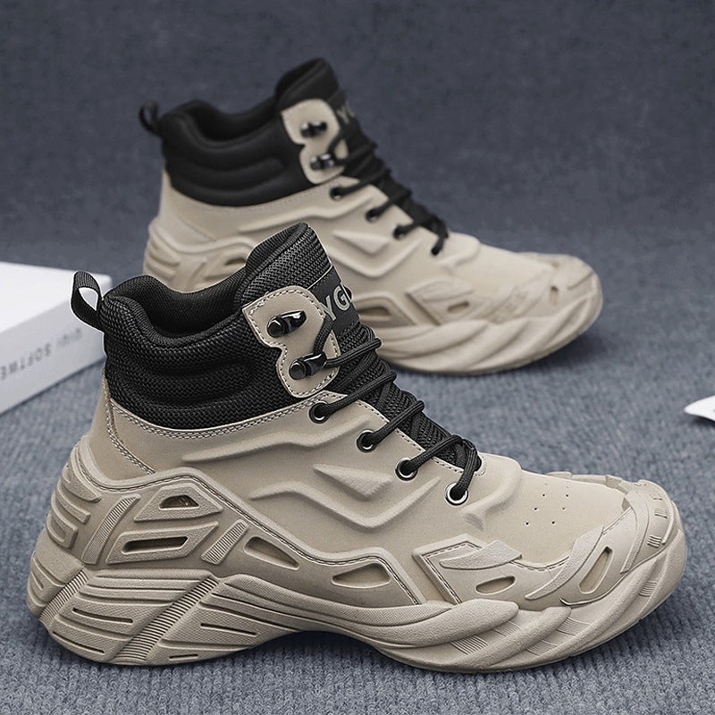 Damen Sportliche hohe Sneakers mit dämpfender Sohle und atmungsaktivem Obermaterial EB