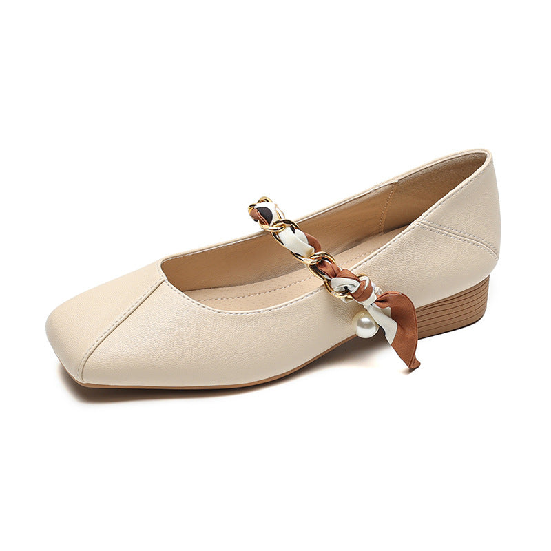 Damen Ballerinas mit eleganter Schnallenakzent und klassischem Design EB