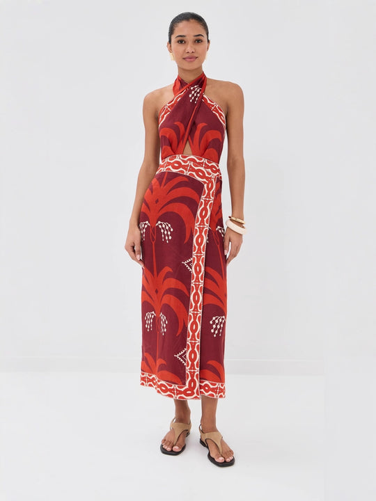Damen Maxi-Kleid mit exklusivem Boho-Design EB