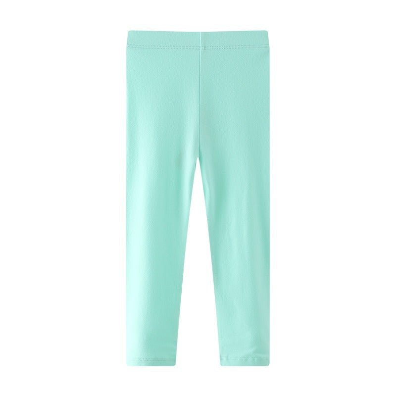 Mädchen Leggings aus elastischem Jersey-Material EB