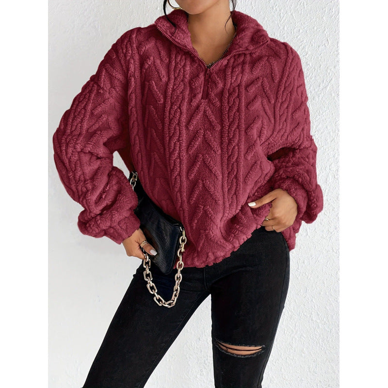 Damen Kuscheliger Kapuzenpullover EB