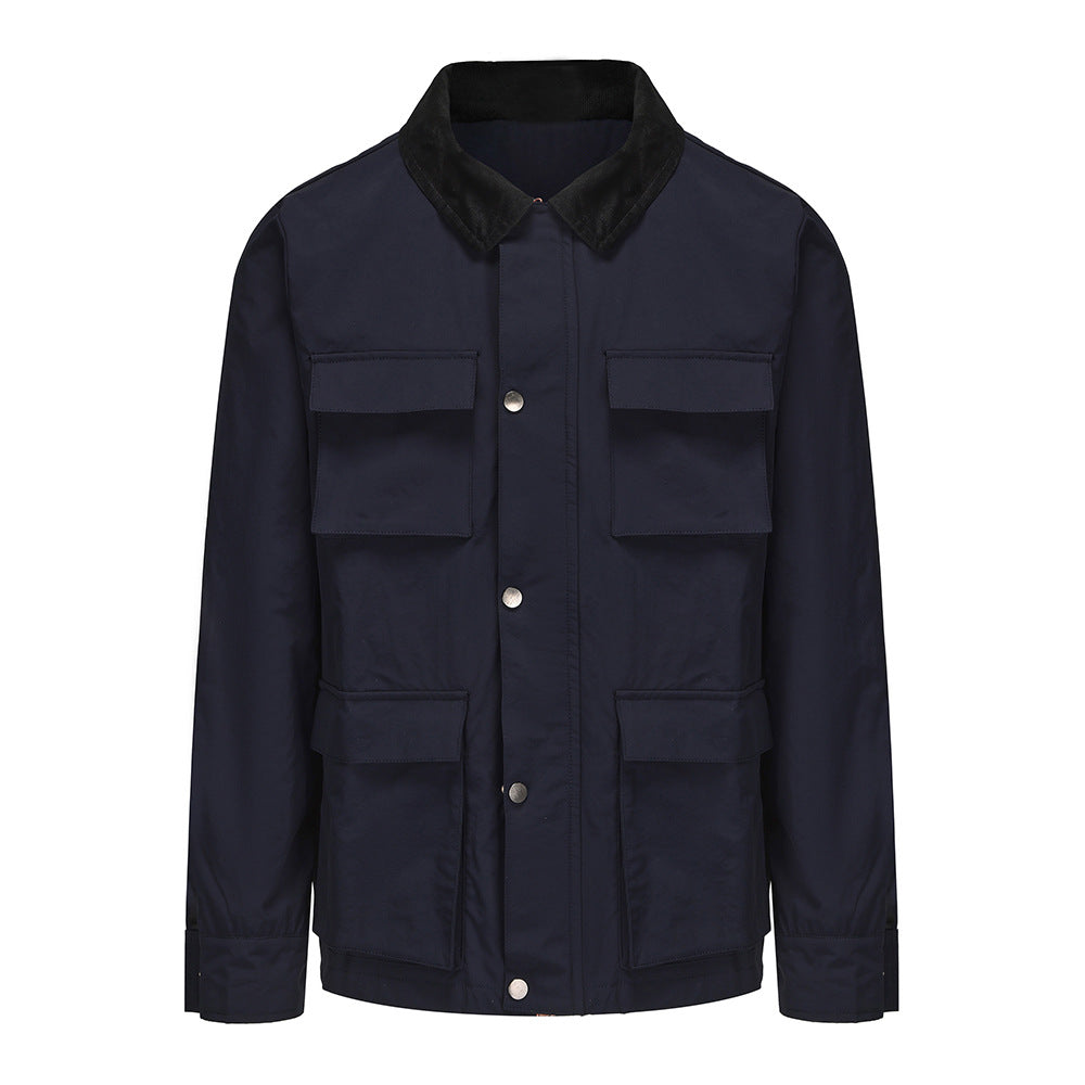 Herren funktionale Utility-Jacke mit praktischen Taschen EB