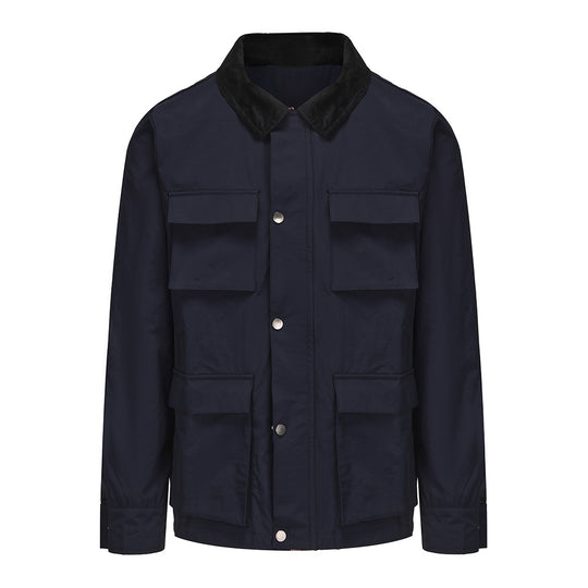 Herren funktionale Utility-Jacke mit praktischen Taschen EB