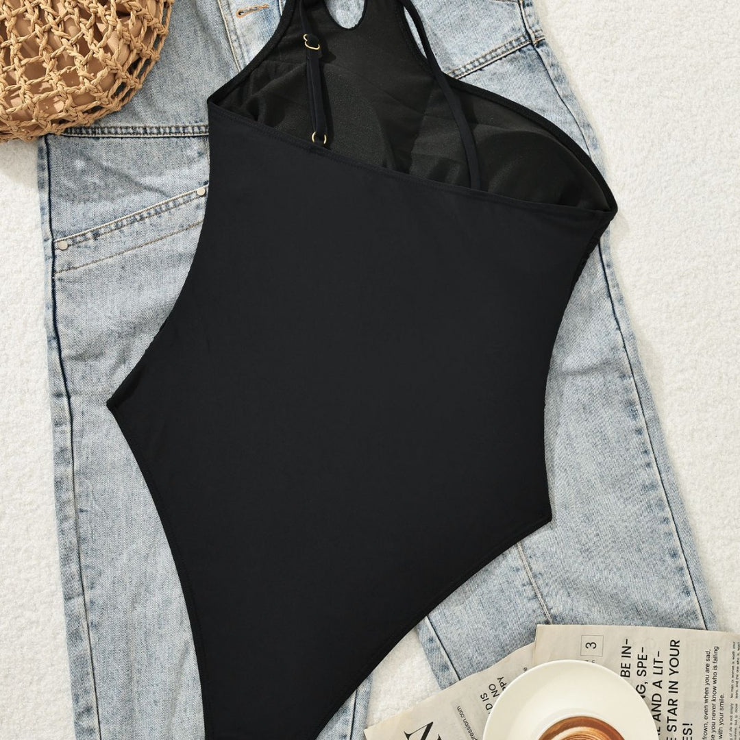 Damen Einseitiger Eleganter Badeanzug EB