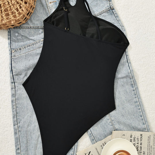 Damen Einseitiger Eleganter Badeanzug EB