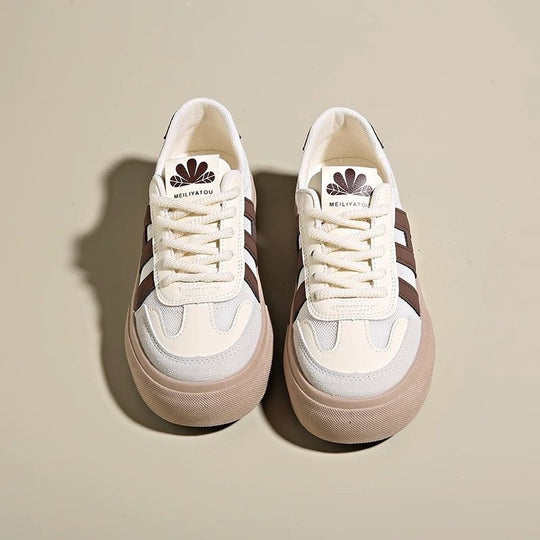 Damen Sportliche Sneakers mit atmungsaktiver Obermaterialkombination und dämpfender Laufsohle EB