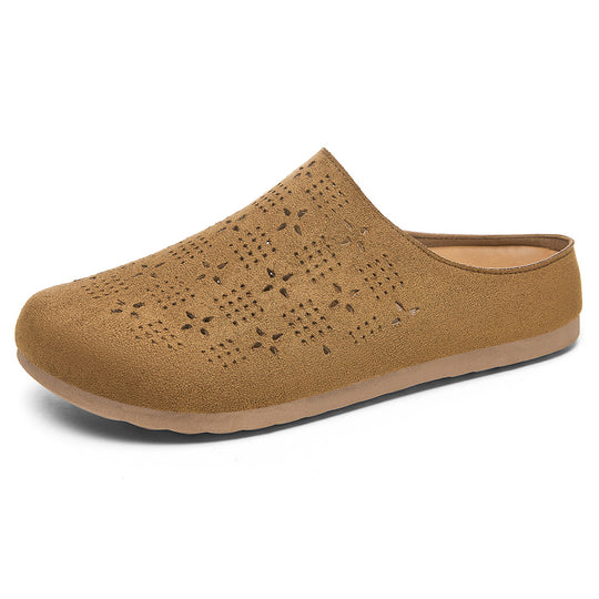 Damen nan Komfort-Mule mit Laserperforation und geformtem Memory-Fußbett EB