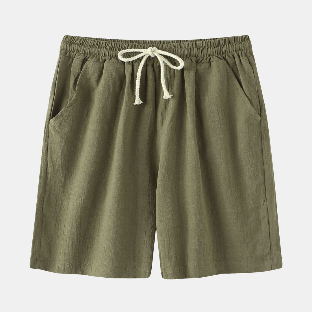 Herren Bermuda-Shorts mit elastischem Bund und seitlichen Taschen EB