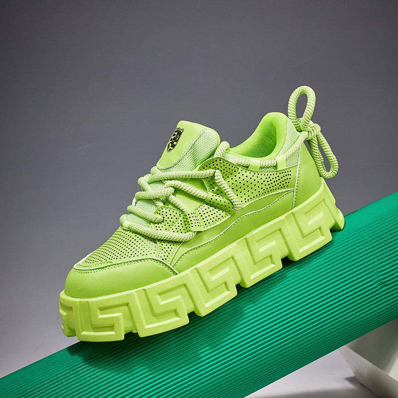 Damen Sportliche Chunky Sneakers mit atmungsaktivem Obermaterial und rutschfester Sohle EB