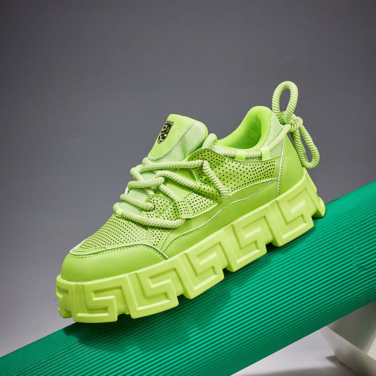 Damen Sportliche Chunky Sneakers mit atmungsaktivem Obermaterial und rutschfester Sohle EB