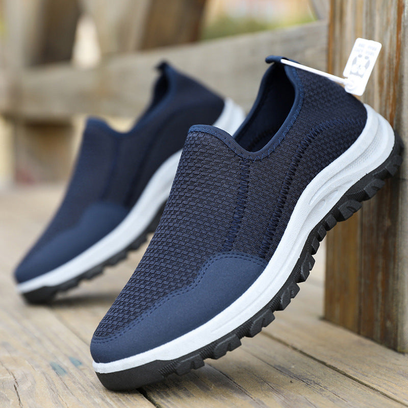 Damen Atmungsaktive Slip-On Laufschuhe mit flexibel ausgestattet Sohle EB