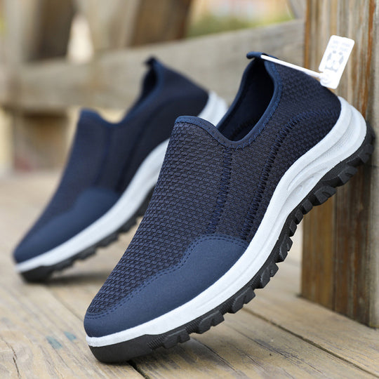 Damen Atmungsaktive Slip-On Laufschuhe mit flexibel ausgestattet Sohle EB