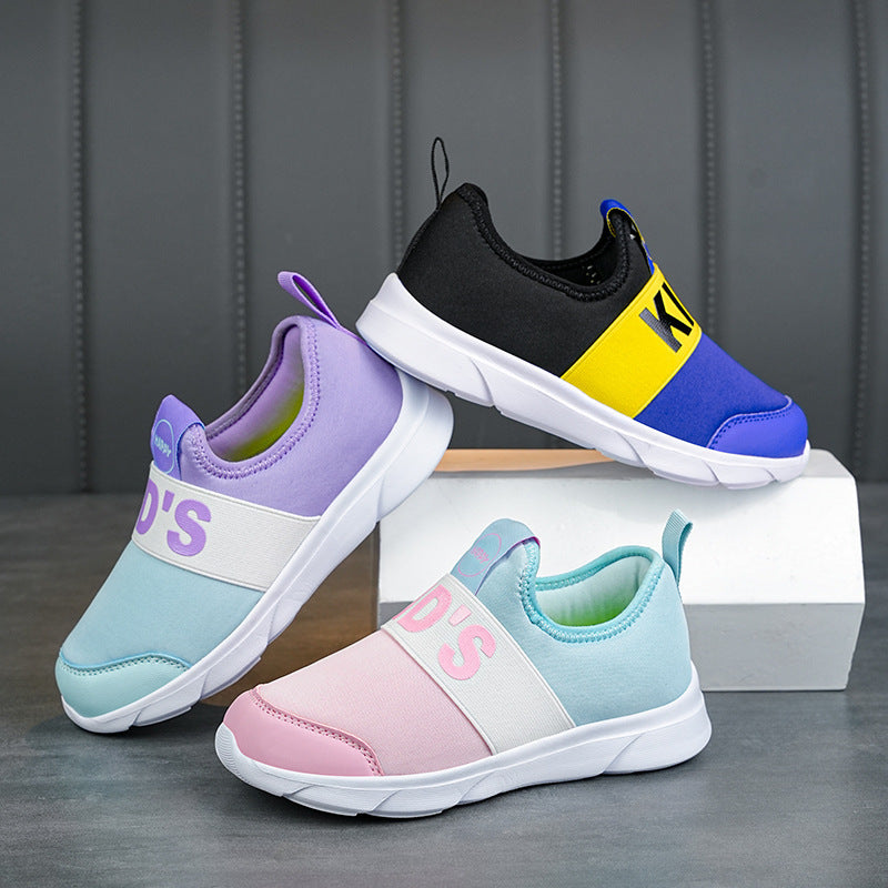 Damen Atmungsaktive Slip-On Sportschuhe mit elastischem Band EB
