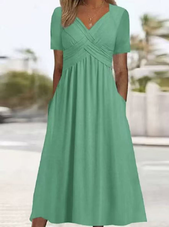 Damen lockeres Maxi-Kleid EB