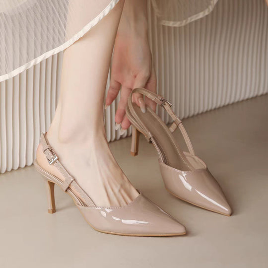 Damen Slingback Pumps mit spitzem Zehenbereich und elegantem Riemchen EB