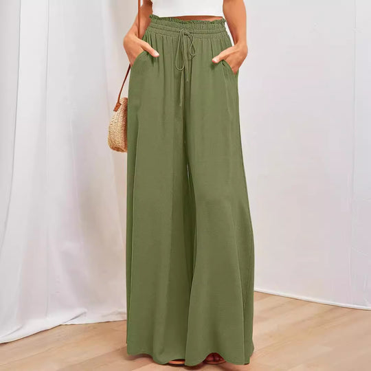 Damen Maxi-Rock mit elastischem Bund und Taschen EB