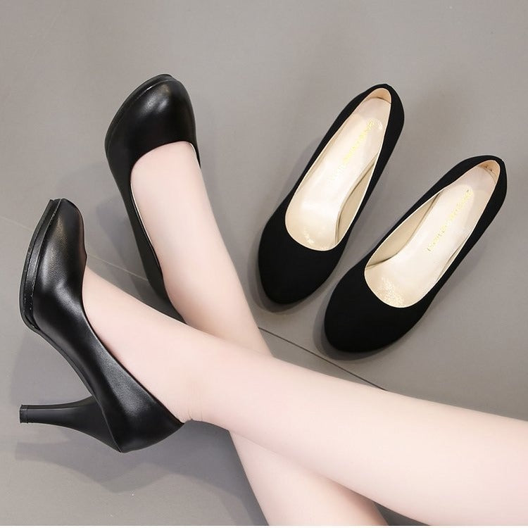 Damen klassische Pumps mit elegantem Blockabsatz und komfortabler Innenpolsterung EB