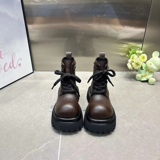 Damen robuste Stiefeletten mit rutschfester Sohle und modischem Design EB