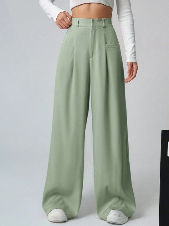 Damen Weite Bundfaltenhose EB