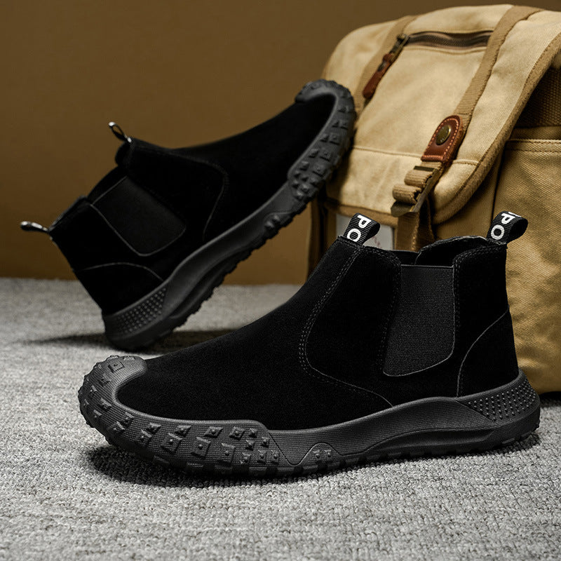 Damen Chelsea Boots mit rutschfester Profilsohle und flexiblem Schaft EB