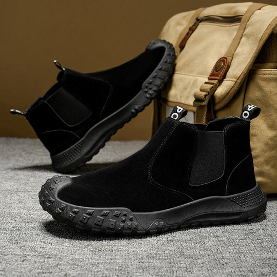 Damen Chelsea Boots mit rutschfester Profilsohle und flexiblem Schaft EB