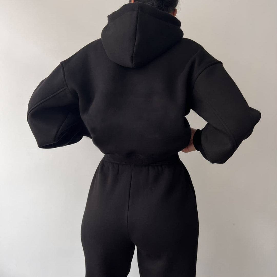 Damen modisches und lässiges Hoodie-Set mit weitem Schnitt EB