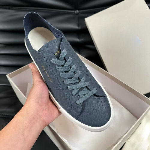 Damen Freizeit Sneakers mit atmungsaktiver Lederstruktur und rutschfester Sohle EB