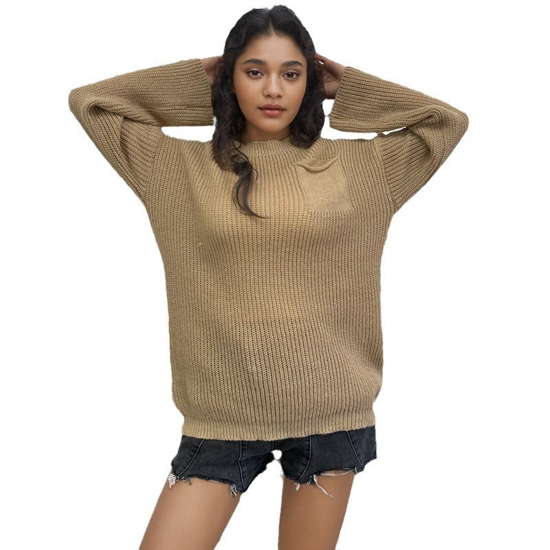 Damen Grobstrickpullover EB