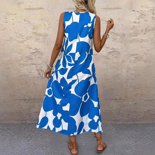 Damen Maxikleid mit floralem Muster EB