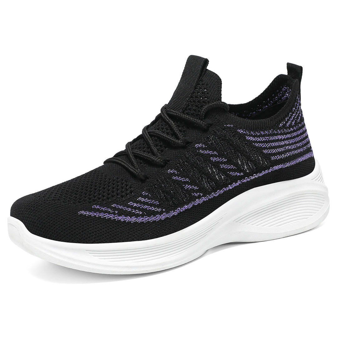 Damen Sportliche Knit-Sneaker mit elastischem Design EB