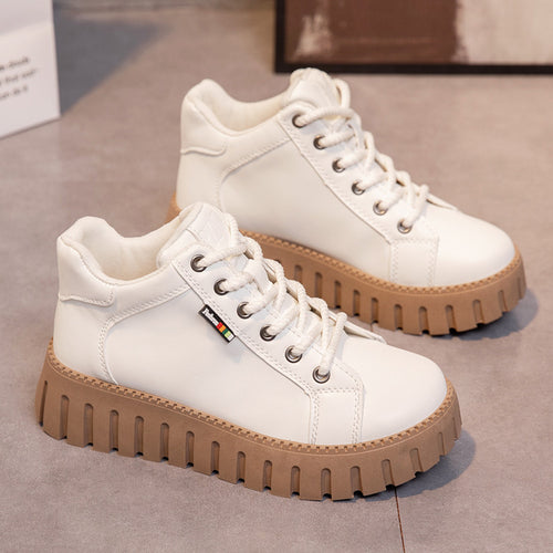 Damen modische High-Top Sneakers mit rutschfester Sohle EB